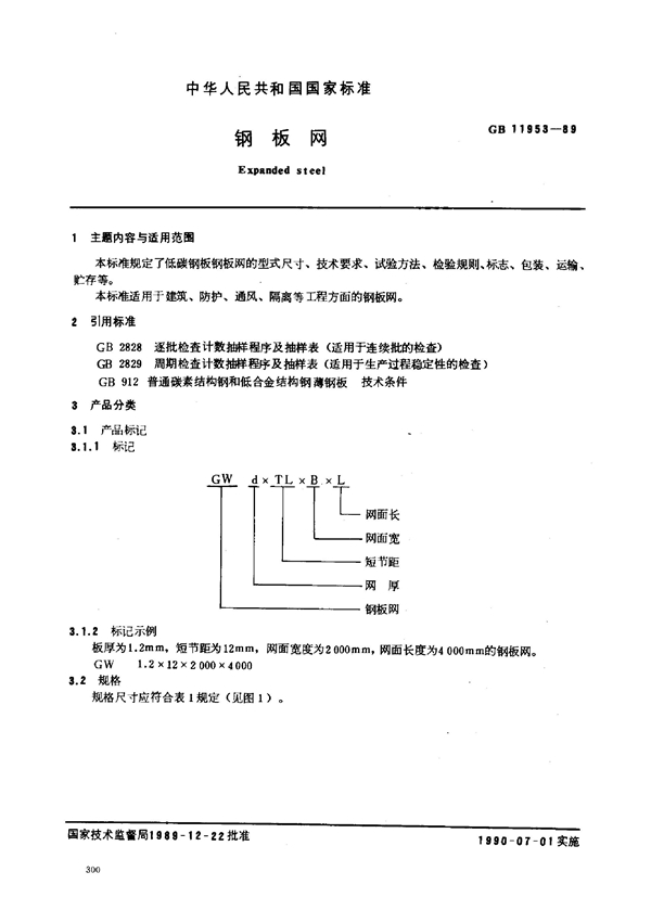 GB 11953-1989 钢板网