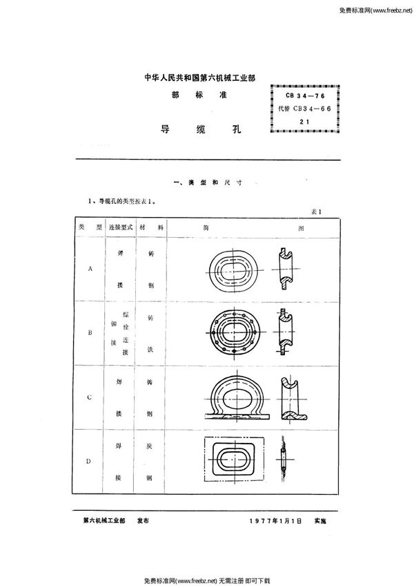 CB 34-1976 导缆孔