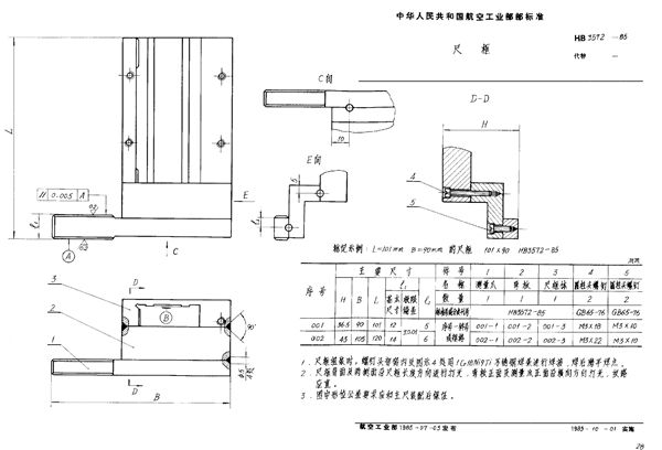 HB 3572-1985 尺框