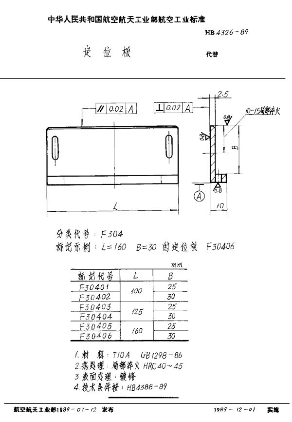 HB 4326-1989 定位板