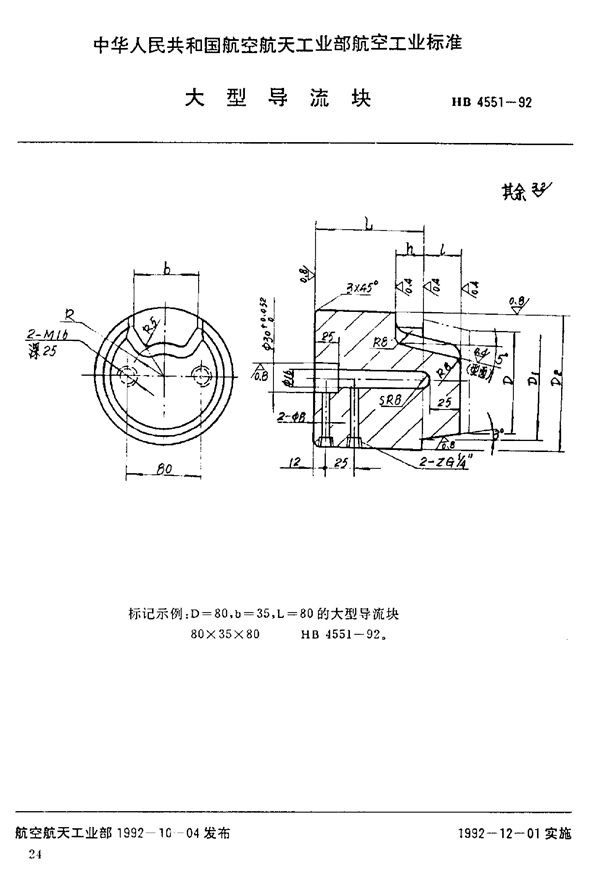 HB 4551-1992 大型导流块