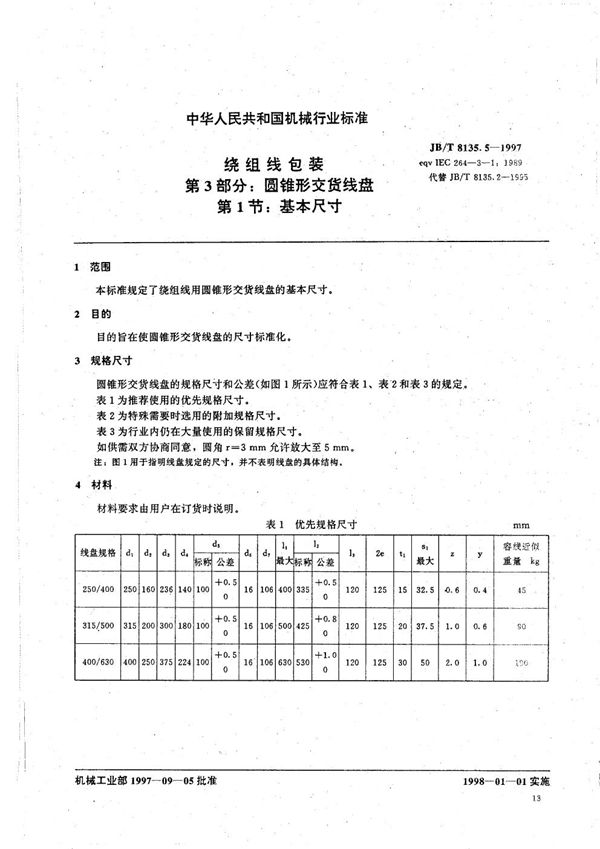 JB/T 8135.5-1997 绕组线包装