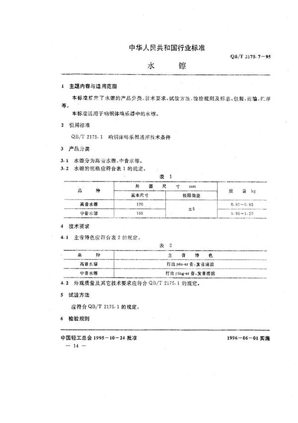 QB/T 2175.7-1995 水镲