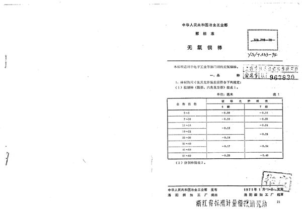 YS/T 333-1994 无氧铜棒