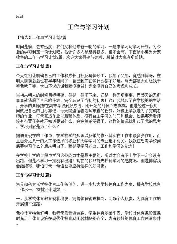 工作与学习计划 (共17页)