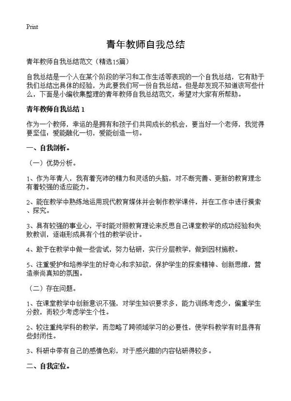 青年教师自我总结 (共12页)