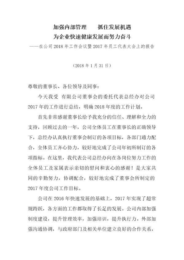 年度公司工作总结(经典版) (共16页)