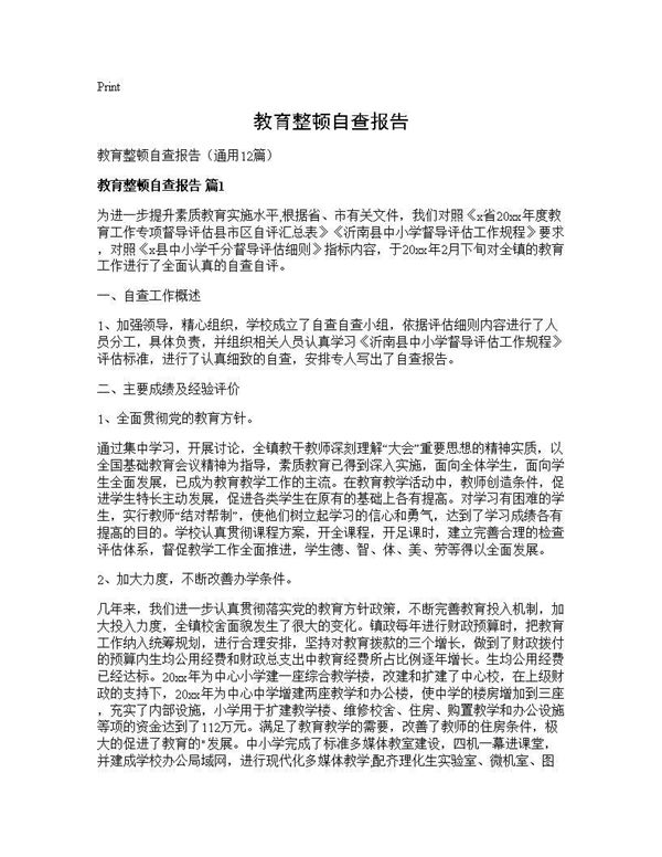 教育整顿自查报告 (共21页)