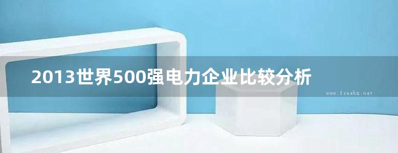 2013世界500强电力企业比较分析报告