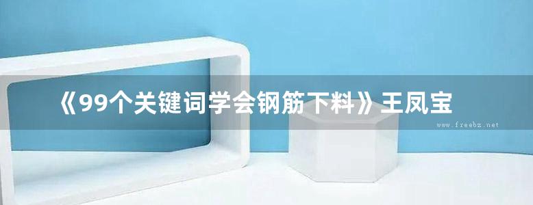 《99个关键词学会钢筋下料》王凤宝