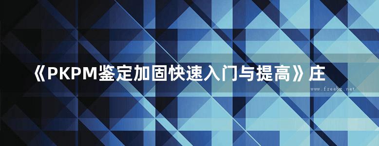 《PKPM鉴定加固快速入门与提高》庄伟、向柏