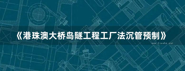 《港珠澳大桥岛隧工程工厂法沉管预制》林鸣