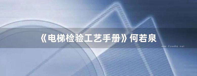 《电梯检验工艺手册》何若泉