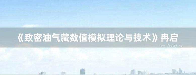 《致密油气藏数值模拟理论与技术》冉启全