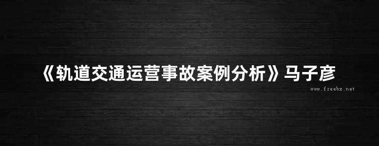 《轨道交通运营事故案例分析》马子彦