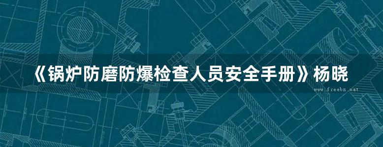 《锅炉防磨防爆检查人员安全手册》杨晓松