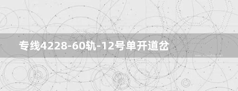 专线4228-60轨-12号单开道岔总布置图