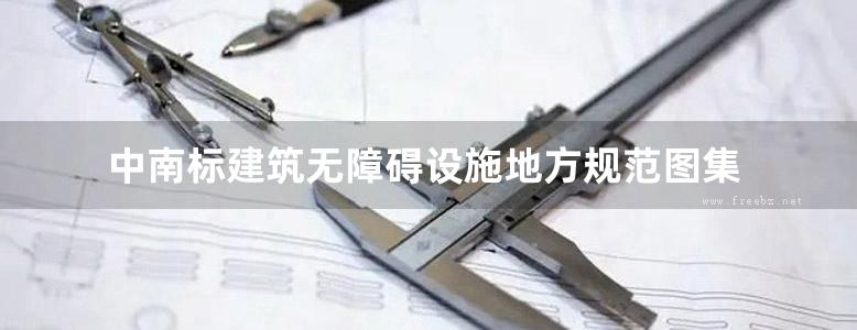 中南标建筑无障碍设施地方规范图集