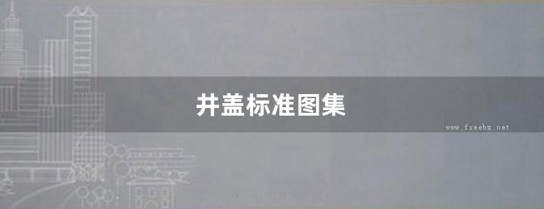 井盖标准图集