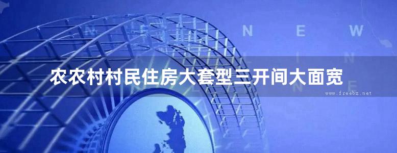 农农村村民住房大套型三开间大面宽