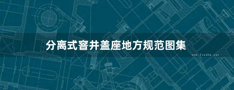 分离式窨井盖座地方规范图集