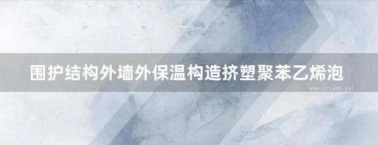 围护结构外墙外保温构造挤塑聚苯乙烯泡沫塑料板