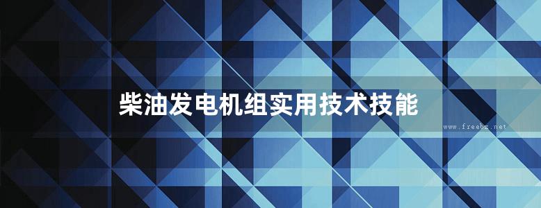 柴油发电机组实用技术技能