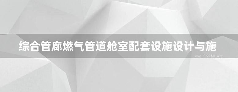 综合管廊燃气管道舱室配套设施设计与施工