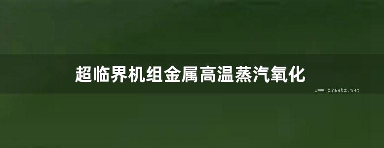 超临界机组金属高温蒸汽氧化