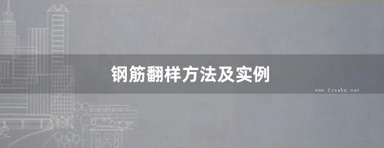 钢筋翻样方法及实例